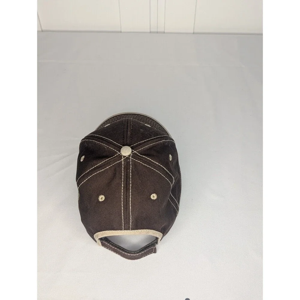 Baseball Cap Brown OS Hat Strapback Cla-Val Aviation Fueling